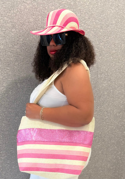 "VACATION" Hat & Tote Bag Set