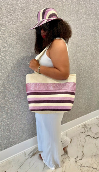 "VACATION" Hat & Tote Bag Set