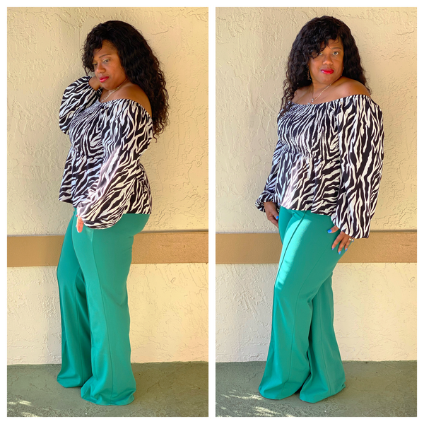 “GREEN GOODNESS” High Waist Pants